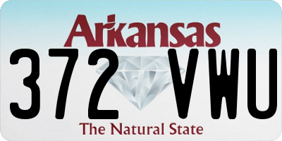 AR license plate 372VWU