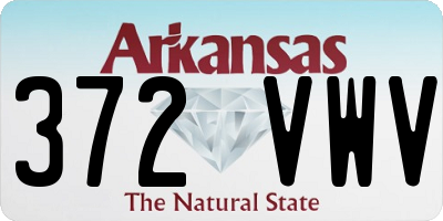 AR license plate 372VWV
