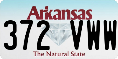 AR license plate 372VWW