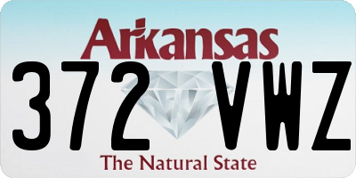 AR license plate 372VWZ