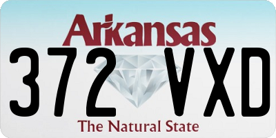 AR license plate 372VXD