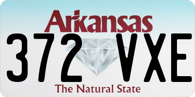 AR license plate 372VXE