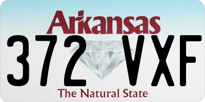 AR license plate 372VXF