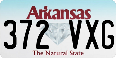 AR license plate 372VXG