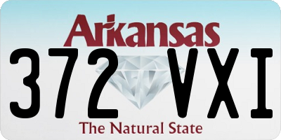 AR license plate 372VXI