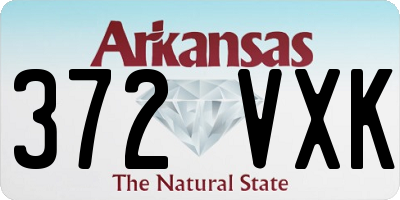 AR license plate 372VXK