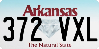 AR license plate 372VXL