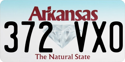 AR license plate 372VXO