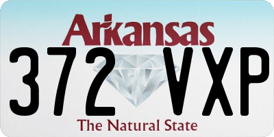 AR license plate 372VXP