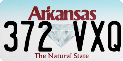 AR license plate 372VXQ