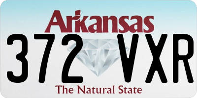 AR license plate 372VXR