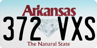 AR license plate 372VXS