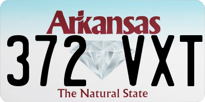 AR license plate 372VXT