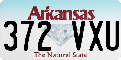 AR license plate 372VXU