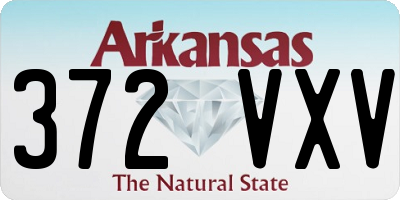 AR license plate 372VXV