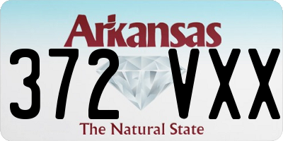 AR license plate 372VXX