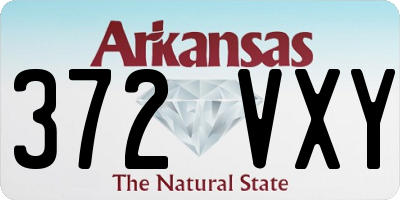 AR license plate 372VXY