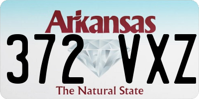 AR license plate 372VXZ