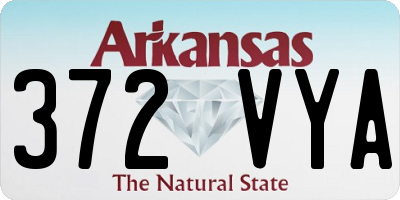 AR license plate 372VYA
