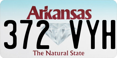 AR license plate 372VYH