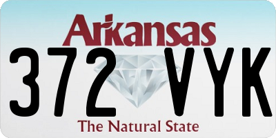 AR license plate 372VYK