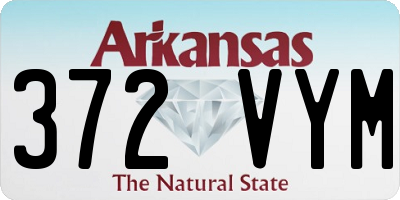 AR license plate 372VYM