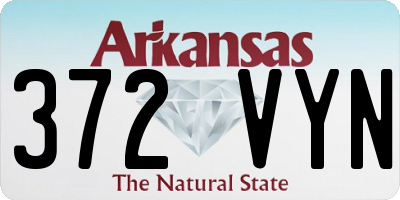 AR license plate 372VYN