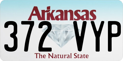 AR license plate 372VYP