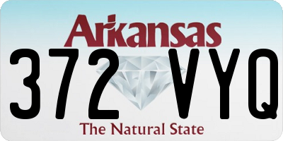 AR license plate 372VYQ
