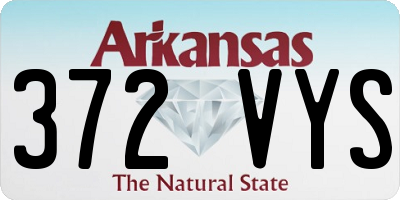 AR license plate 372VYS