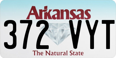 AR license plate 372VYT