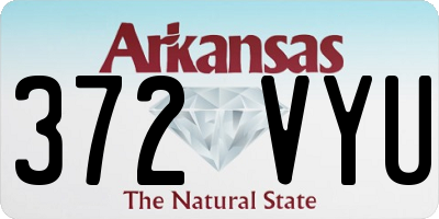 AR license plate 372VYU