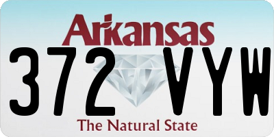 AR license plate 372VYW