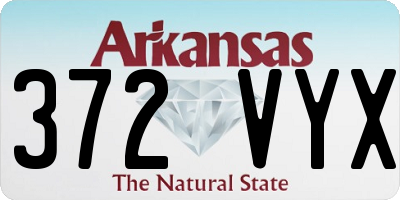 AR license plate 372VYX