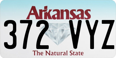 AR license plate 372VYZ