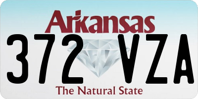 AR license plate 372VZA