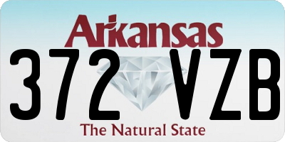 AR license plate 372VZB