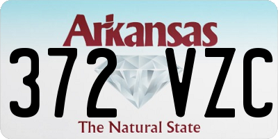 AR license plate 372VZC