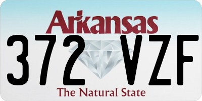 AR license plate 372VZF