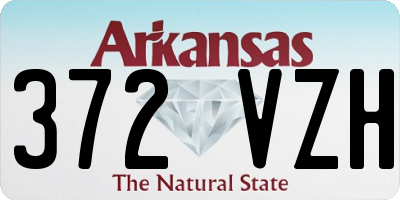 AR license plate 372VZH