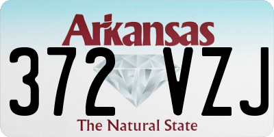 AR license plate 372VZJ