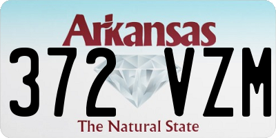 AR license plate 372VZM