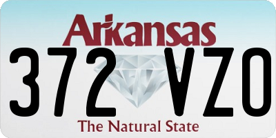 AR license plate 372VZO