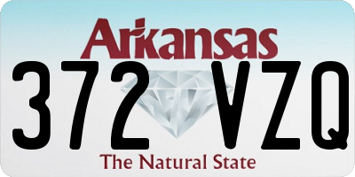 AR license plate 372VZQ