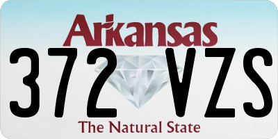 AR license plate 372VZS
