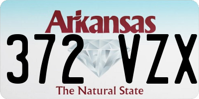 AR license plate 372VZX