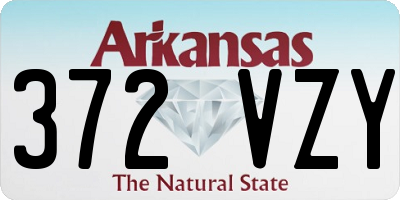 AR license plate 372VZY