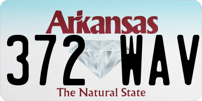 AR license plate 372WAV
