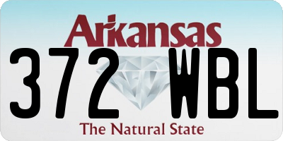 AR license plate 372WBL