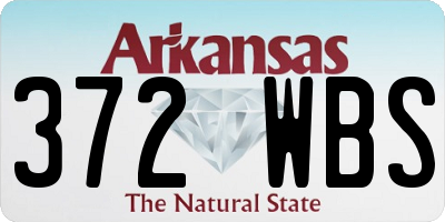 AR license plate 372WBS